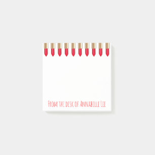 Notas Post-it® Palo de labios rosados