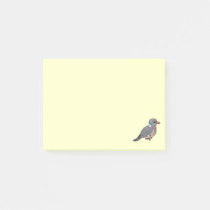 Notas Post-it® Paloma de madera común de Birdorable