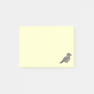 Notas Post-it® Paloma de madera común de Birdorable