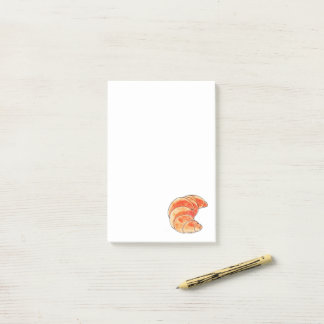 Notas Post-it® pan de croissant marrón