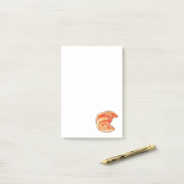 Notas Post-it® pan de croissant marrón (Escritorio)