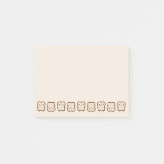 Notas Post-it® Pan Kawaii / Tosta