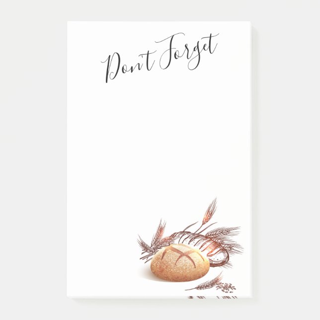 Notas Post-it® Pan y Trigo (Anverso)