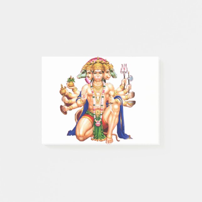 Notas Post-it® Panchmukhi Hanuman ji (Anverso)