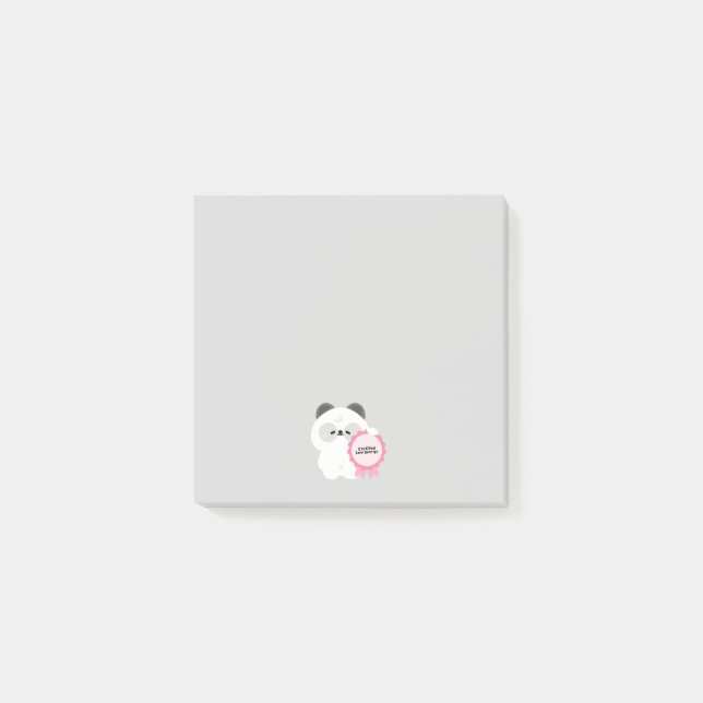 Notas Post-it® Panda de baja energía certificado (Anverso)