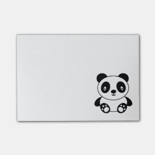Notas Post-it® Panda linda