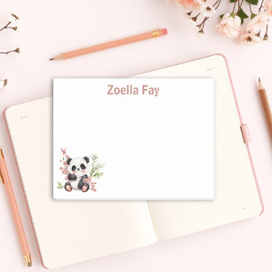 Notas Post-it® Panda personalizado al estilo anime Kawaii