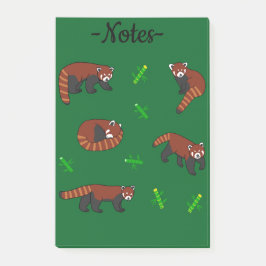 Notas Post-it® Panda Rojo