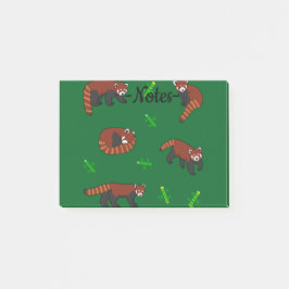 Notas Post-it® Panda Rojo