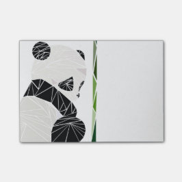 Notas Post-it® Panda triste geométrica