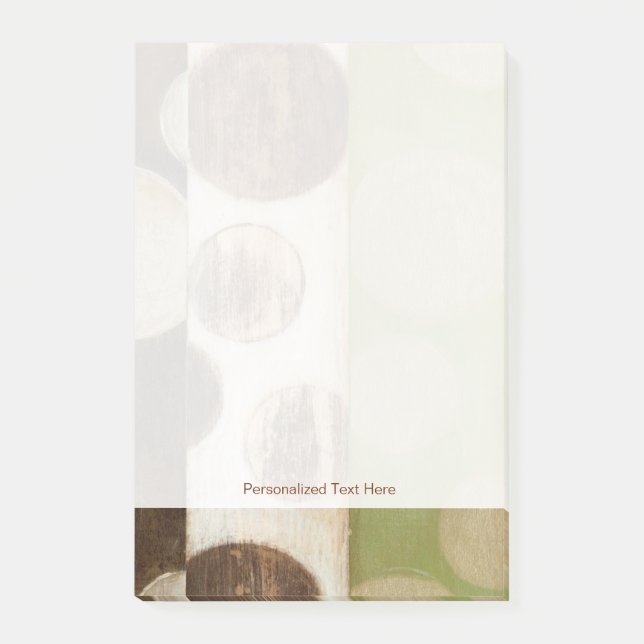 Notas Post-it® Panel de madera de tono de la Tierra pintado con c (Anverso)