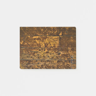 Notas Post-it® Panel de madera de Worn antiguo