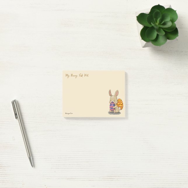 Notas Post-it® Panel de tareas de Bunny (Oficina)