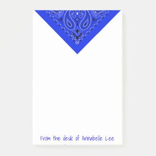Notas Post-it® Pañuelo azul