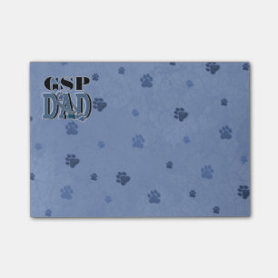 Notas Post-it® PAPÁ alemán del indicador de pelo corto