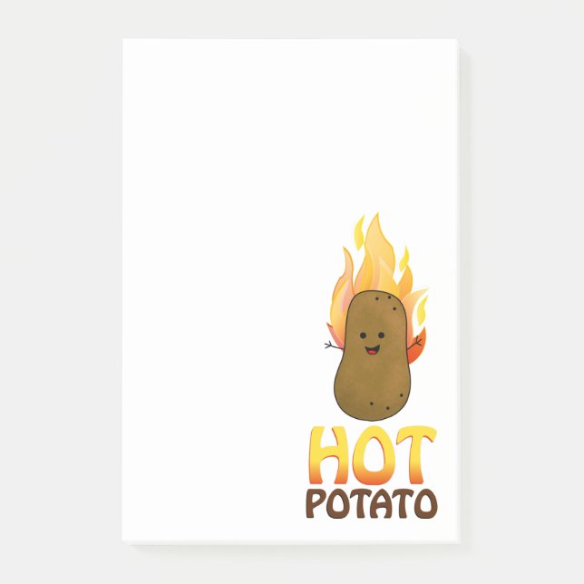 Notas Post-it® Papa caliente (Anverso)