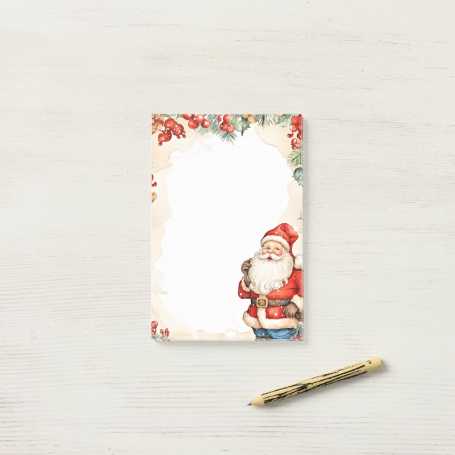 Notas Post-it® Papá Noel de Navidad (Escritorio)
