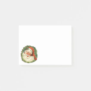 Notas Post-it® Papá Noel Vintage con guiso de pino
