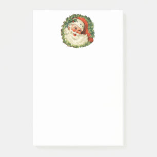 Notas Post-it® Papá Noel Vintage con guiso de pino