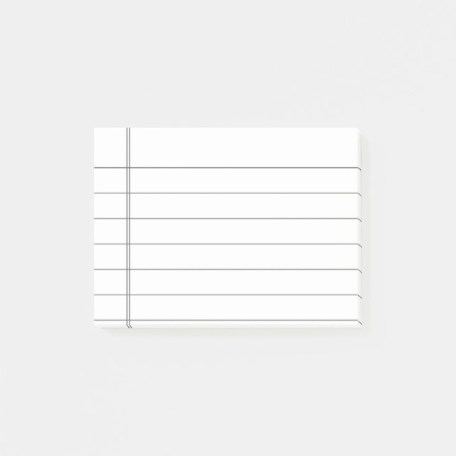 Notas Post-it® Papel alineado personalizable personalizado del (Anverso)
