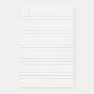 Notas Post-it® Papel alineado retro simple