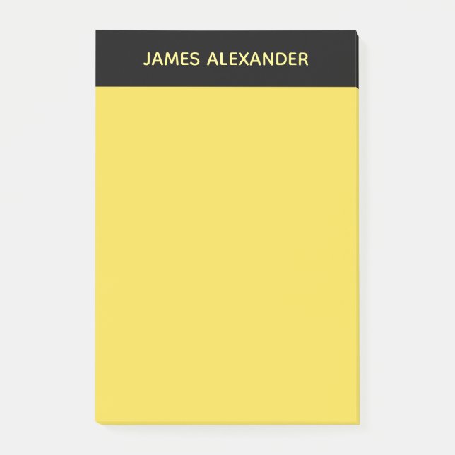 Notas Post-it® Papel amarillo legal del abogado (Anverso)