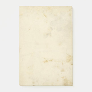 Notas Post-it® Papel con manchas de antigüedades en blanco