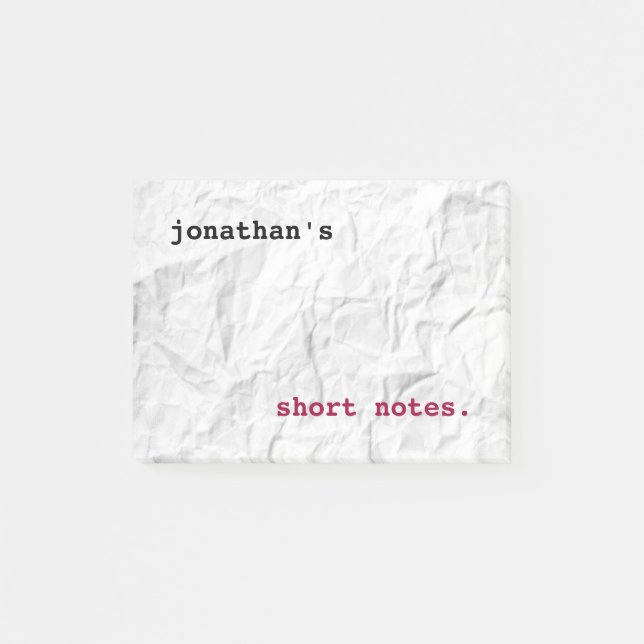 Notas Post-it® Papel Creado (Anverso)