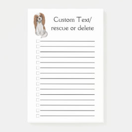 Notas Post-it® Papel de Blenheim Cavalier King Charles Spaniel