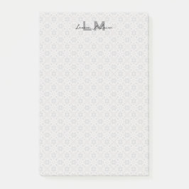Notas Post-it® Papel de carta con monograma de azulejo español cl