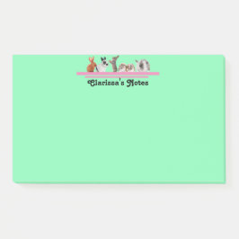 Notas Post-it® Papel de carta personalizado de conejito adhesivo 