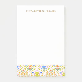 Notas Post-it® Papel de carta personalizado del jardín alegre bot