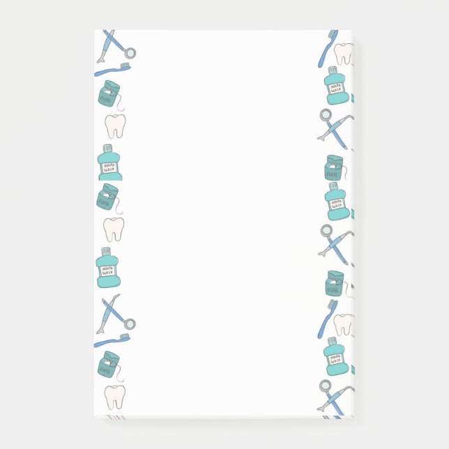 Notas Post-it® Papel de diseño dental (Anverso)