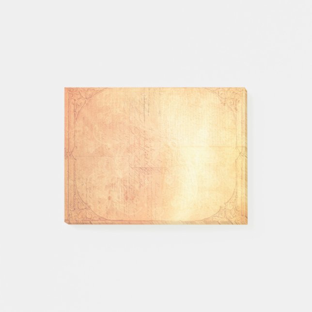 Notas Post-it® Papel de edad con marco de flanco (Anverso)