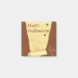 Notas Post-it® Papel de fondo sangriento de Halloween