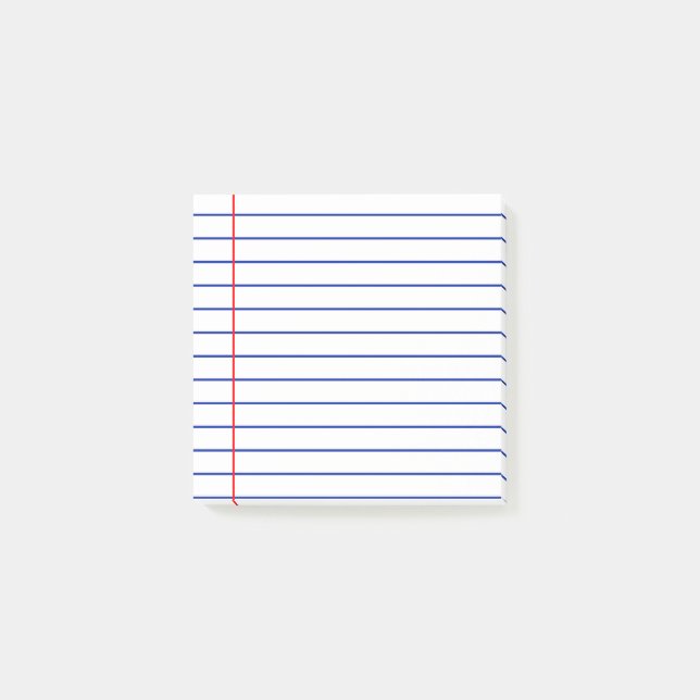 Notas Post-it® Papel en blanco (Anverso)