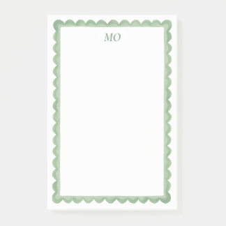 Notas Post-it® Papel Personalizado con Borde Verde | Papelería Pe