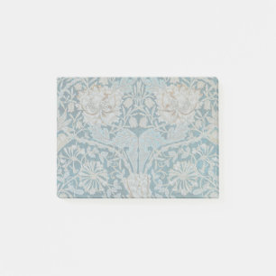 Notas Post-it® Papel pintado floral de madreselva azul Morris Tea