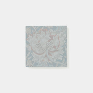 Notas Post-it® Papel pintado floral de madreselva azul Morris Tea