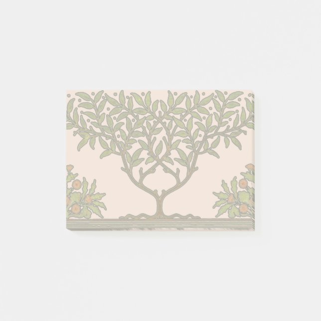 Notas Post-it® Papel pintado floral de William Morris Tree Frieze (Anverso)