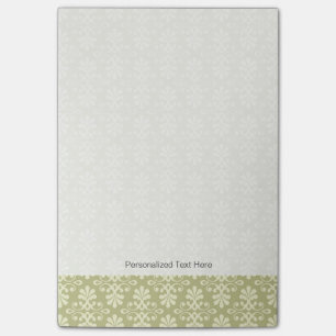 Notas Post-it® Papel pintado floral del damasco