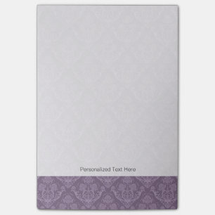 Notas Post-it® Papel pintado floral púrpura