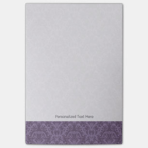 Notas Post-it® Papel pintado floral púrpura 2