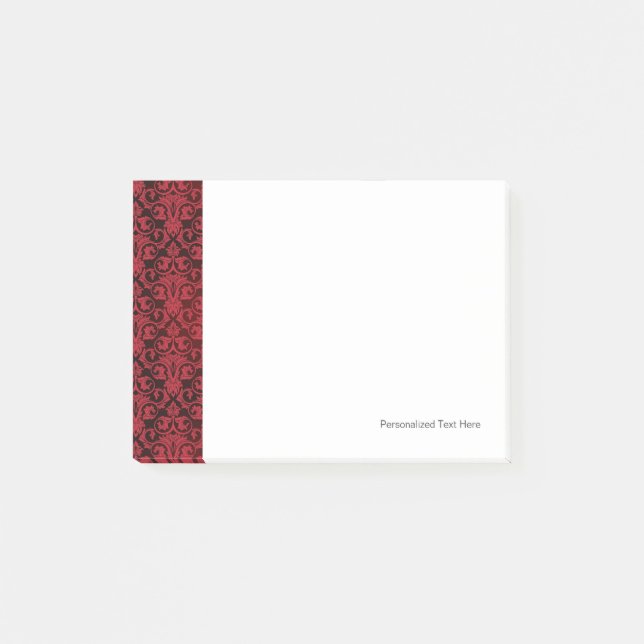 Notas Post-it® Papel pintado rojo 2 (Anverso)