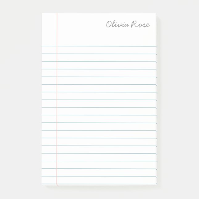 Notas Post-it® Papel portátil personalizado en la escuela en blan (Anverso)