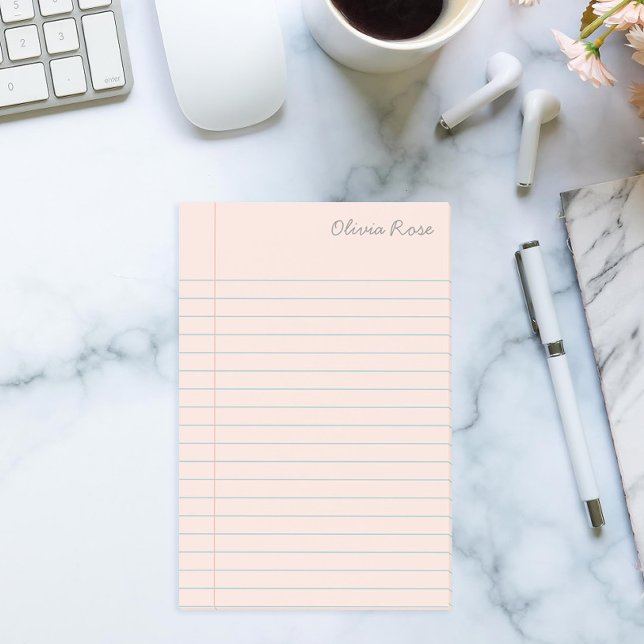 Notas Post-it® Papel portátil personalizado en la escuela rosa (Subido por el creador)