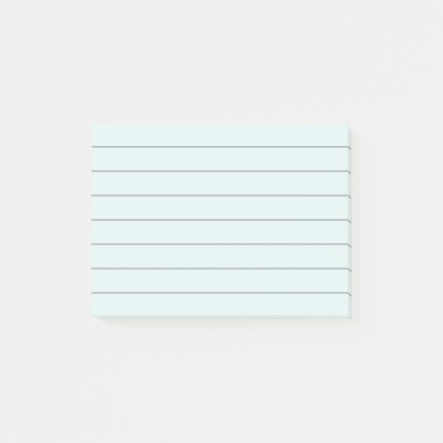Notas Post-it® Papel rayado verde pistacho (Anverso)