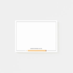 Notas Post-it® Papelería clásica con lápiz enmarcado para el regr