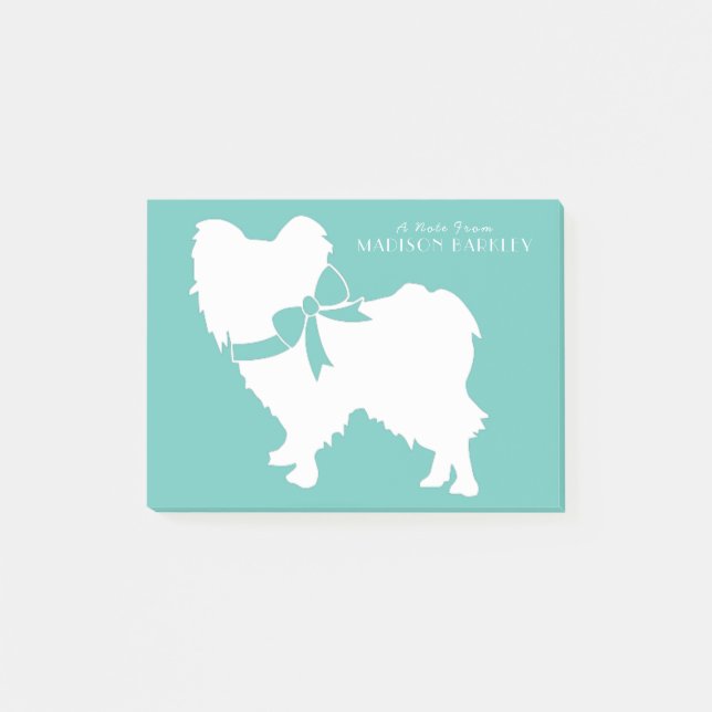 Notas Post-it® Papillon Dog Puppy (Anverso)