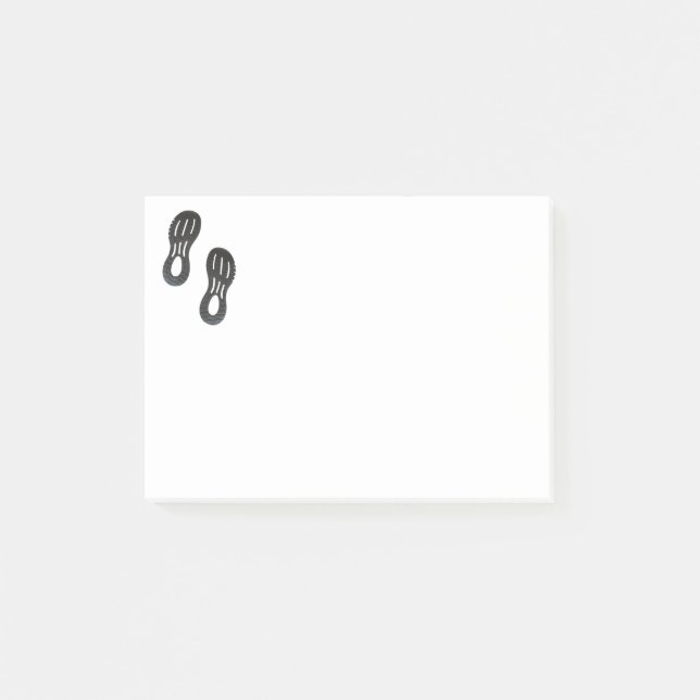 Notas Post-it® Par de zapatos deportivos impresos (Anverso)
